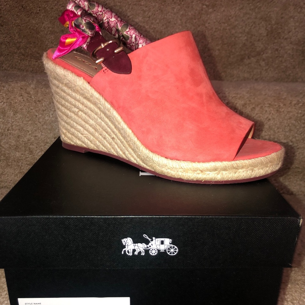 COACH Poppy Wedge Sandal - Picture 1 of 4